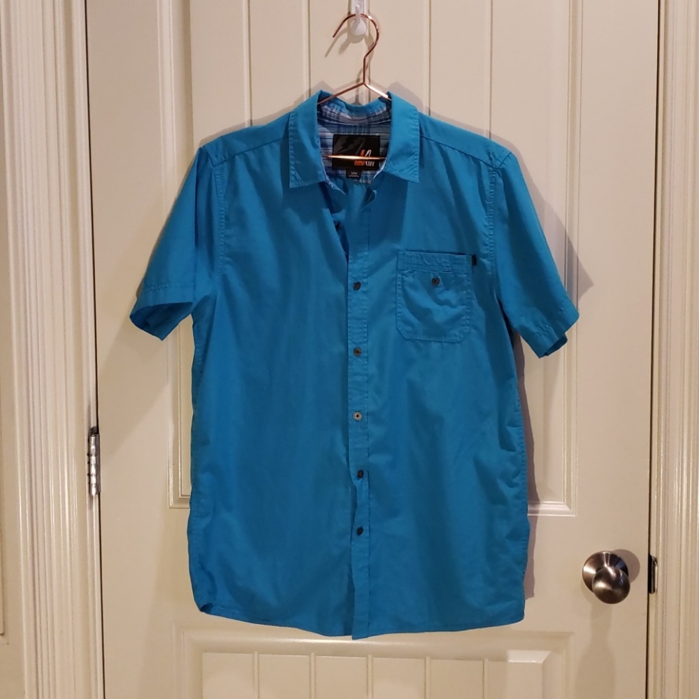 Amplify | Bright Blue Men's Button Up Shirt